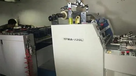 Máquina automática de laminação de filme térmico sem cola/à base de água/quente/frio BOPP (laminação)
